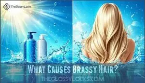 what causes brassy hair
