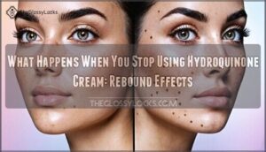 what happens when you stop using hydroquinone cream