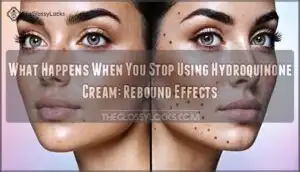 what happens when you stop using hydroquinone cream