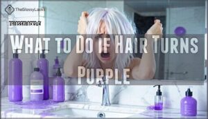what to do if hair turns purple
