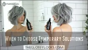 when to choose temporary solutions