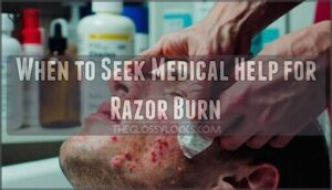 when to seek medical help for razor burn