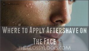 where to apply aftershave on the face
