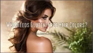 who needs gluten-free hair colors