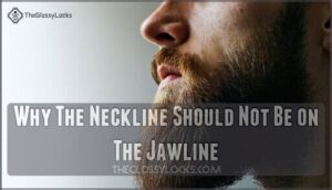 why the neckline should not be on the jawline