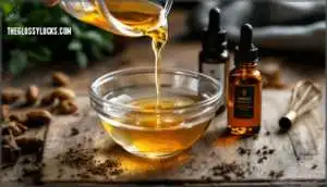 adding carrier and essential oils