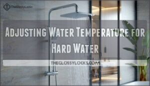adjusting water temperature for hard water