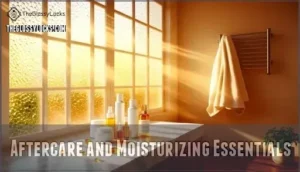 aftercare and moisturizing essentials