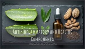 anti-inflammatory and healing components anti-inflammatory and healing components