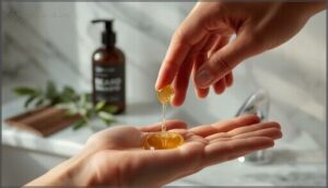 apply the right amount of shampoo