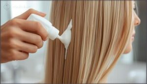 applying conditioner away from roots