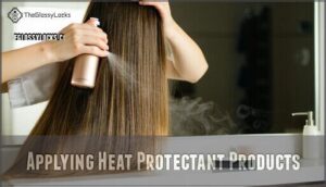 applying heat protectant products
