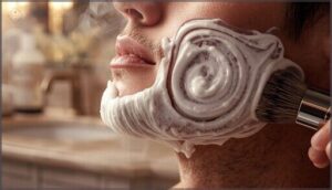 applying lather applying lather