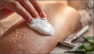 applying shaving cream properly