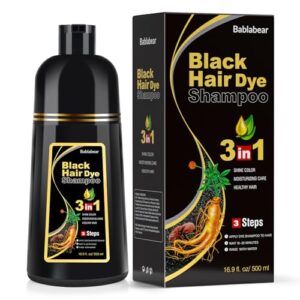 Bablabear Black Hair Dye Shampoo B0BZ45SNLR