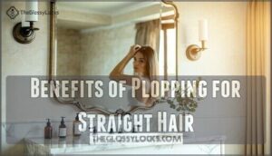 benefits of plopping for straight hair