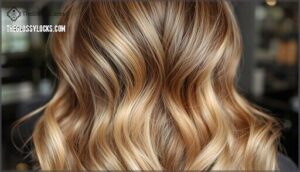 blending dark roots with blonde hair
