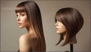 blunt and layered haircuts for longevity
