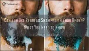 can you use regular shampoo beard