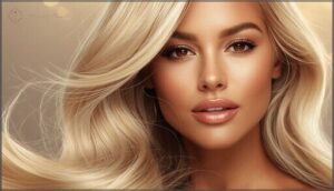 champagne and platinum blonde