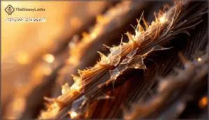 changed or rough hair texture