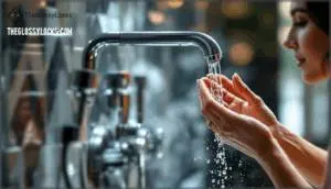 check the water temperature