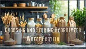 choosing and storing hydrolyzed wheat protein