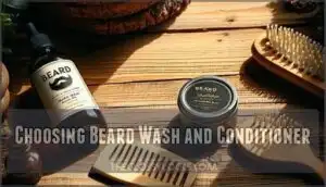choosing beard wash and conditioner