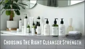 choosing the right cleanser strength