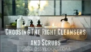 choosing the right cleansers and scrubs