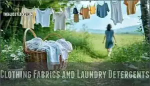 clothing fabrics and laundry detergents