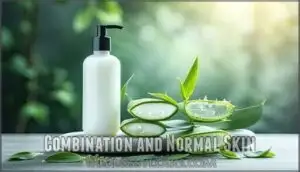combination and normal skin