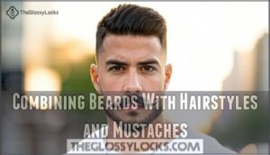 combining beards with hairstyles and mustaches