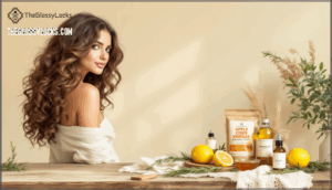 combining vinegar with other natural remedies for brassy hair