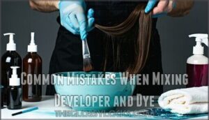 common mistakes when mixing developer and dye