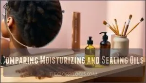 comparing moisturizing and sealing oils