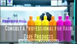consult a professional for hair care products