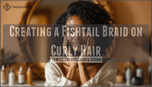 creating a fishtail braid on curly hair creating a fishtail braid on curly hair