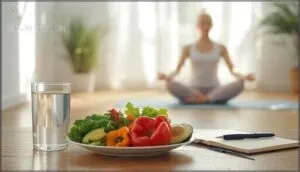 diet, hydration, and stress management