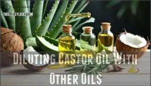 diluting castor oil with other oils