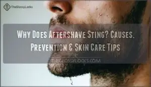does aftershave application sting