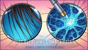 does bleaching damage hair
