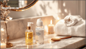 double cleansing for thorough makeup removal