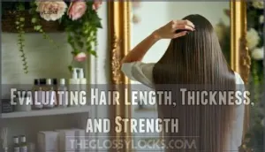 evaluating hair length, thickness, and strength evaluating hair length, thickness, and strength