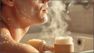 exfoliating to remove dead skin exfoliating to remove dead skin