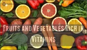 fruits and vegetables rich in vitamins