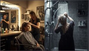 home vs. salon washing differences