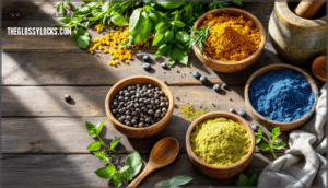 homemade herbal pastes and masks