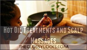 hot oil treatments and scalp massages