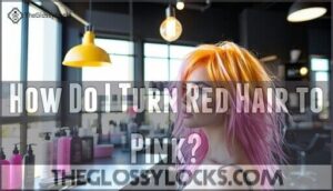 how do i turn red hair to pink